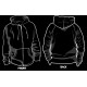 Sudadera con cremallera lisa