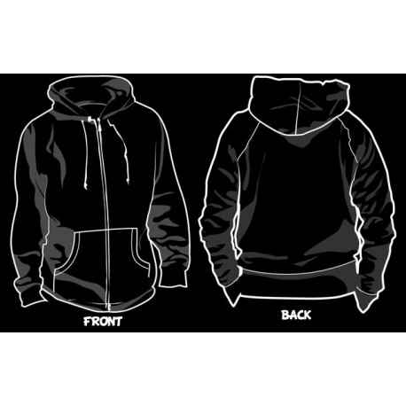 Zipped Sweatshirt without print