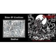 Excruciate 666 / Dawn of Crucifixion - Obscene Perversion in Genocide / AssGoat
